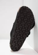 Birkenstock Arizona Suede Shearling Black Sandals