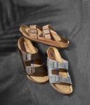 Birkenstock Arizona Tobacco Leather Soft Footbed, 46