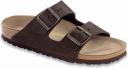 Birkenstock Arizona Women's Leather Sandal, Brown, Size 39