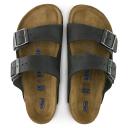 Birkenstock Black Oiled Leather Arizona Sandals