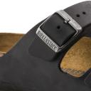 Birkenstock Black Oiled Leather Arizona Sandals