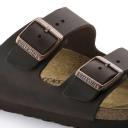 Birkenstock Black Oiled Leather Arizona Sandals