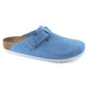 Birkenstock Boston in Sky Blue Suede, Size UK 5 | END. Clothing