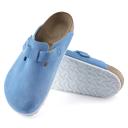 Birkenstock Boston in Sky Blue Suede, Size UK 5 | END. Clothing