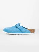 Birkenstock Boston in Sky Blue Suede, Size UK 5 | END. Clothing