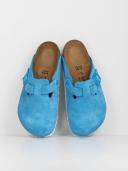 Birkenstock Boston in Sky Blue Suede, Size UK 5 | END. Clothing