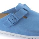 Birkenstock Boston in Sky Blue Suede, Size UK 9 | END. Clothing