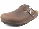 Birkenstock Boston Oiled Leather Clogs - Habana