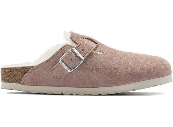 Birkenstock Boston Shearling Suede Pink Clay