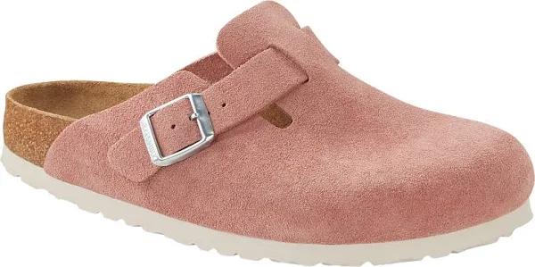 Birkenstock Boston Soft Footbed Suede Pink Clay