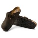 Birkenstock Boston Soft Footbed - Suede Pink Clay / 36 / Narrow