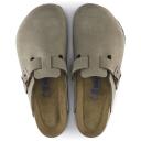 Birkenstock Boston Soft Footbed Suede Taupe