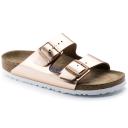 Birkenstock Girls Copper Leather Arizona Sandals