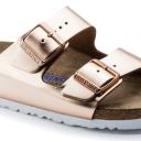 Birkenstock Girls Copper Leather Arizona Sandals