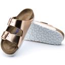 Birkenstock Girls Copper Leather Arizona Sandals