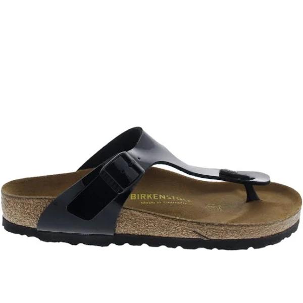Birkenstock Gizeh Birko Flor Sandals - Patent Black