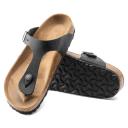 Birkenstock Gizeh Metallic Leather Sandal - Silver
