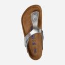 Birkenstock Gizeh Metallic Leather Sandal - Silver