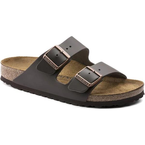 Birkenstock Leather Sandals Arizona Dark Brown / 41