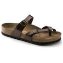 Birkenstock Mayari Birko Flor Nubuck Sandal in Stone