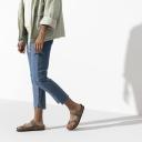 Birkenstock Mayari Birko Flor Nubuck Sandal in Stone