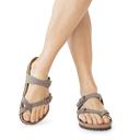 Birkenstock Mayari Birko Flor Nubuck Sandal in Stone