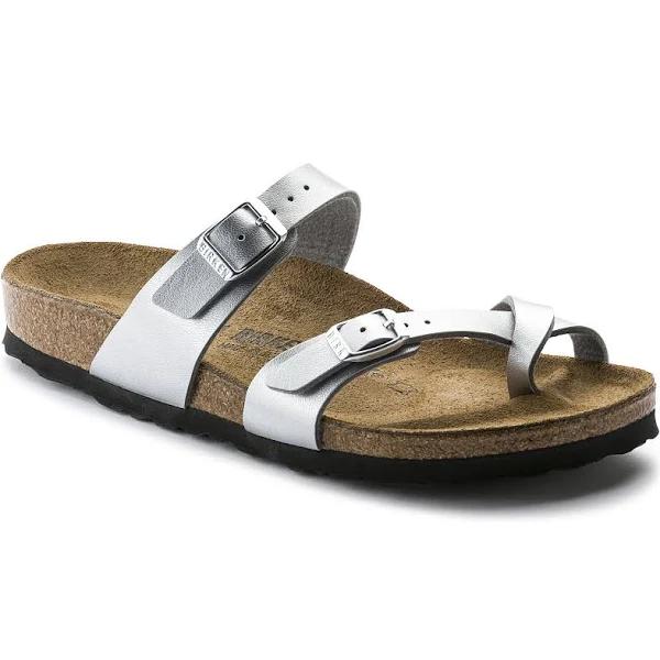 Birkenstock Mayari Birko-Flor Silver Sandals