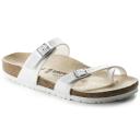 Birkenstock Mayari Birko-Flor White Patent Sandals