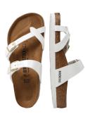 Birkenstock Mayari Birko-Flor White Patent Sandals