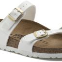 Birkenstock Mayari Birko-Flor White Patent Sandals