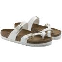 Birkenstock Mayari Birko-Flor White Patent Sandals