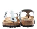Birkenstock Silver Gizeh Birko-Flor - Size: 38 (US Mens 5-5.5 Womens 7-7.5)