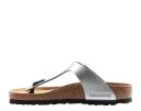 Birkenstock Silver Gizeh Birko-Flor - Size: 38 (US Mens 5-5.5 Womens 7-7.5)