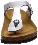 Birkenstock Silver Gizeh Birko-Flor - Size: 38 (US Mens 5-5.5 Womens 7-7.5)