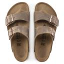 BIRKENSTOCK Two-strap Sandals Arizona Oiled Leather Brown Size 9 Narrow for Unisex
