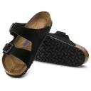 Birkenstock Women's Arizona Sandals, Black Suede, Size 37