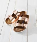 Birkenstock Women's Arizona Soft Footbed Double Banded Buckle Slip-On Sandals - 10M