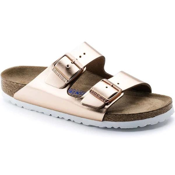 Birkenstock Women's Arizona Soft Footbed Double Banded Buckle Slip-On Sandals - 10M