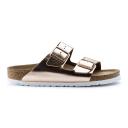Birkenstock Women's Arizona Soft Footbed Metallic Sandals: Metallic Copper 8