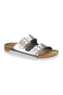 Birkenstock Women's Arizona Soft Footbed Metallic Silver