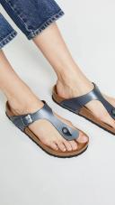 Birkenstock Women's Gizeh Birko-Flor Sandal, Size: 38 R, Black