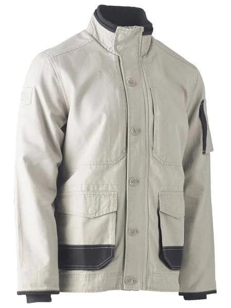 Bisley Flex & Move Canvas Jacket (BJ6500) Stone / L