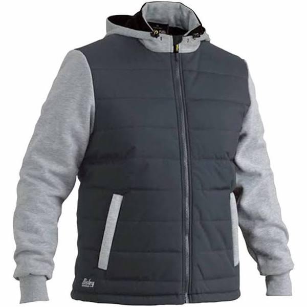 Bisley Flex & Move Puffer Fleece Hoodie Charcoal 3XL BJ6944BCCG3XL