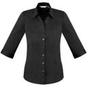 Biz Ladies Monaco 3/4 Sleeve Shirt - S770LT Cyan / 14