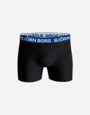 Bjorn Borg 5-Pack Contrast Waistband Boxer Trunks, black/blue/green Medium