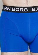 Bjorn Borg 5-Pack Contrast Waistband Boxer Trunks, black/blue/green Medium