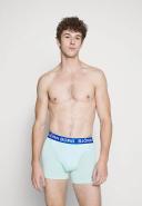 Bjorn Borg 5-Pack Contrast Waistband Boxer Trunks, black/blue/green Small