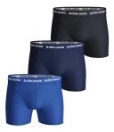 Bjorn Borg Men's Solid Boxer 3-Pack Blue L