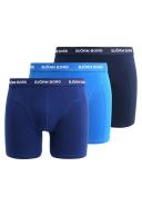 Bjorn Borg Men's Solid Boxer 3-Pack Blue