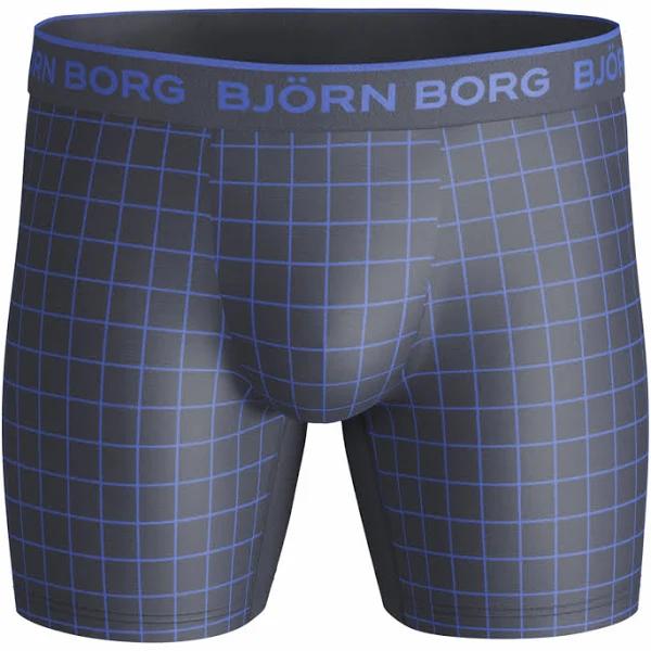 Bjorn Borg Men's Solid Boxer 3-Pack Blue